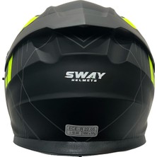 Sway Kask Sway Sw 912 A1 Yellow Çene Açılır