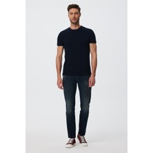 Lee Cooper Jagger Erkek Slım Straıght Dar Kesim Normal Bel Düz Paça Jean Pantolon Mavi