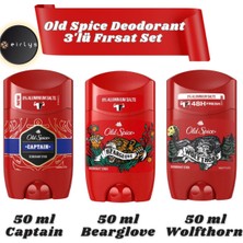 Jagler Deodorant 3'lü Fırsat Set (Captain-Bearglove-Wolfthorn) 50 ml Aromatik Koku Erkekler İçin