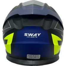 Sway Kask Sway Sw 912 B1 Blue Çene Açılır