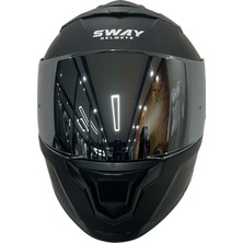 Sway Kask Sway Sw 912 Matt Black Çene Açılır