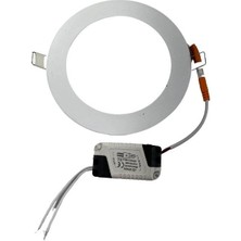 Watt Sıvaaltı Günışığı (Gömme) LED Panel-Spot Lamba Işık Gücü: 9W Dış Çap:14,5 cm Delik Çap:13,5 cm