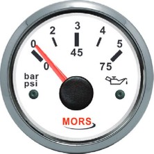 Mors Yağ Göstergesi 10 Bar Beyaz