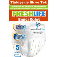 Freshlife Külotlu Hasta Bezi Yetişkin Emici Külotlu Hasta Bezi XLarge (Extra Büyük Boy) 60 Adet 2 Paket