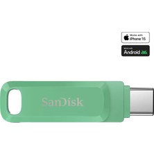 Sandisk SDDDC3-128G-G46AG Ultra Dual Drive Go USB Type-C 128GB Flash Bellek Absinthe Green