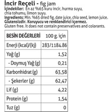 Pol'sGurme İncir Reçeli, Chia Tohumlu, %65 Meyve Oranı 380 x2 Adet