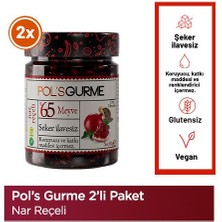 Pol'sGurme Nar Reçeli Chia Tohumlu, %65 Meyve Oranlı 380 gr x2 Adet