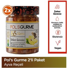 Pol'sGurme Ayva Reçeli Chia Tohumlu, %65 Meyve Oranı 380 gr x2 Adet