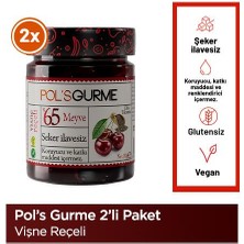 Pol'sGurme Vişne Reçeli Chia Tohumlu, %65 Meyve Oranı 380 gr x2 adet