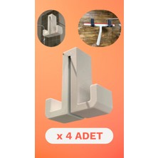 Bonolupo Store 4 Adet Duşakabin Camı Için Çift Taraflı Dayanıklı Askı - Minimalist Tasarım (14 mm Cam Kalınlığı)