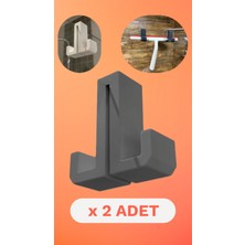 Bonolupo Store 2 Adet Duşakabin Camı Için Çift Taraflı Dayanıklı Askı - Minimalist Tasarım (6 mm Cam Kalınlığı)