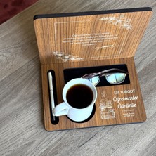 Öğretmenler Gününe Özel Hediye Masa Üstü Organizer Kitap Tutucu
