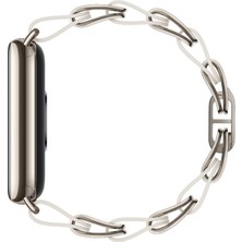 Xiaomi Mi Smart Band 8 Zincirli Kayış Beyaz