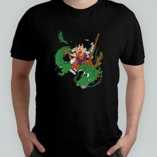 Pixxa Dragon Ball Son Goku  Pamuklu Bisiklet Yaka T-Shirt Model 1