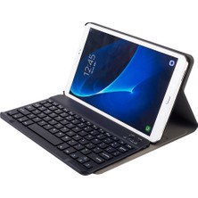 ZH Store DY580 Galaxy Tab A 10.1 T580/T585BLUETOOTH Klavye+Pu Kılıf Için Siyah (Yurt Dışından)