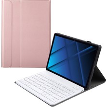 ZH Store Lenovo Tab 6 5g 10.3 Inç Için Klavye + Kılıf Altın Gül (Yurt Dışından)