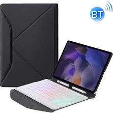 ZH Store BA08S Bluetooth Klavye+Kılıf Samsung Galaxy Tab A8 2021 SM-X205/SM-X200 Beyaz (Yurt Dışından)