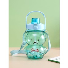 Snow Home Smile Ayıcık Model Su Matarası Su Şişesi Suluk 1000 ml