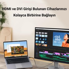 VegGieg DVI 24+1 To HDMI 2k Dönüştürücü Monitör Kablosu 2 Metre