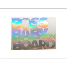 Meristeed Sticker Bossbaby Model Hologram Renk Araç, Cam, Prüzsüz Yüzeyler