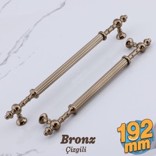Badem10 Kader Bronz Metal Kulp 192 mm 19.2 cm Mobilya Çekmece Mutfak Dolabı Kulbu