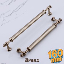 Badem10 Nesil Bronz Metal Kulp 160 mm 16 cm Mobilya Çekmece Mutfak Dolabı Kulbu