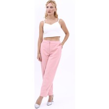 Önder Özsoy Paçası Pileli Pantolon-Pudra