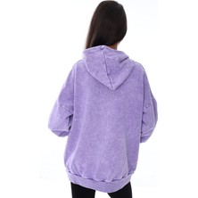 Kız Çocuk Kışlık Baskılı Yüksek Kaliteli Kapüşonlu Sweatshirt