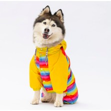 Pawstar Peru Polarlı Su Geçirmez Orta Büyük Irk Köpek Yağmurluk Tulum