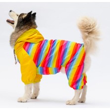 Pawstar Peru Polarlı Su Geçirmez Orta Büyük Irk Köpek Yağmurluk Tulum