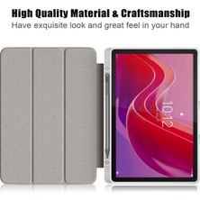 Yue Store Lenovo Tab M11 / Xiaoxin Pad 2024 Için 3 Katlı Deri Kılıf (Yurt Dışından)