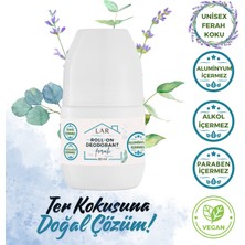 Lar Herbal Alüminyumsuz Alkolsüz Parabensiz Vegan Unisex Ferah Kokulu Roll-on Deodorant 1 adet 50ml