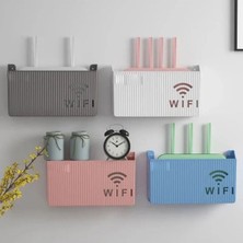 Omilife 25X15X6 cm Parlak Duvara Asılabilir Sigorta ve Modem Wifi Saklama Kutusu