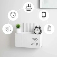 Omilife 25X15X6 cm Parlak Duvara Asılabilir Sigorta ve Modem Wifi Saklama Kutusu