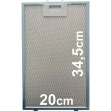 Silverline 3424 Için Davlumbaz Aspiratör 200X345 Alüminyum Yağ Süzgeç Tel Kaset Filtre