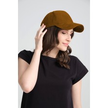 Robanu Unisex Süet Spor Şapka | Ayarlanabilir Cırtlı Camel Kep Şapka | Süet Baseball Cap