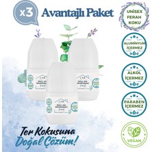 Lar Herbal Alüminyumsuz Alkolsüz Parabensiz Vegan Unisex Ferah Kokulu Roll-on Deodorant 3lü Avantajlı Paket  50ml