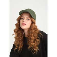 Robanu Kaşe Spor Şapka | Ayarlanabilir Cırtlı Yeşil Kep Şapka | Kaşe Baseball Cap