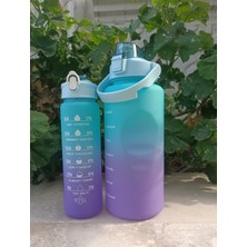 Motivasyonel 2 Lt + 900 ml 2'li Sporcu Motivasyon Su Matarası Dayanıklı