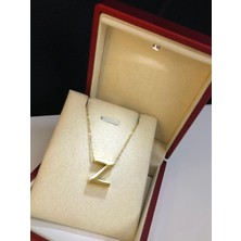 Vogutima Z Harfi Üç Boyutlu Çelik Kadın Kolye • Işıklı Kutuda • Sevgiliye • Eşe • Anneye • Arkadaşa Kolye