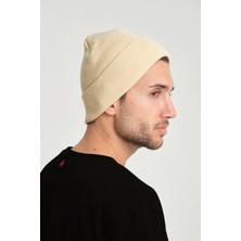 Robanu Taş Rengi Örme Basic Bere |  Basic Bere