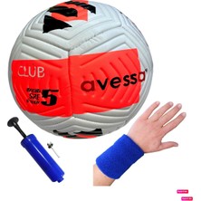 FT-400 4 Astar No:5 Futbol Maç Topu Orta Sertlikte Tüm Zeminlere Uygun + Pompa + Havlu Bileklik