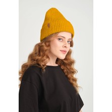 Robanu Sarı Örme Fitilli Bere |  Fitilli Bere