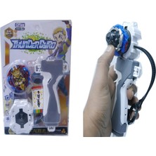 Elifeshop B-48 Thunder Gyro Starter Güçlendirici Fırlatıcılı Metal Beyblade Gök Gürültüsü Figür Oyuncak Seti