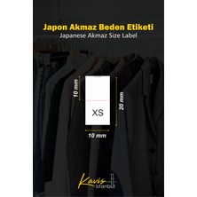 Giyim Etiketi / XXL Beden Beyaz Renk Japon Akmaz Kumaş Düz Kesim - 250 Adet