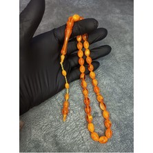 Mos Tespih Sistemli Üst Düzey Toz Kehribar Tesbih