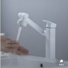 Ceyden Store Lavabo Bataryası Çok Fonksiyonlu 360 Derece Dönerli Lavabo Musluk Çok Modlu Siyah / Beyaz