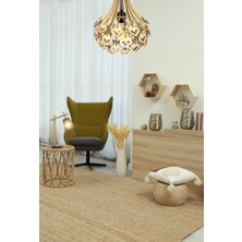 Hü Ma Tasarım ve Aksesuar Salon Ofis Cafe Circle Küre Doğal Ahşap Mdf 3D Lazer Kesim Rustik Salon Avize Modern Aydınlatma