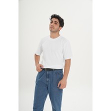 Unisex Düz Beyaz Tişört