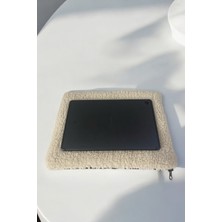 Eles Company Peluş Leopar Desenli Tablet Çantası, Peluş Leopar Desenli Tablet Kılıfı